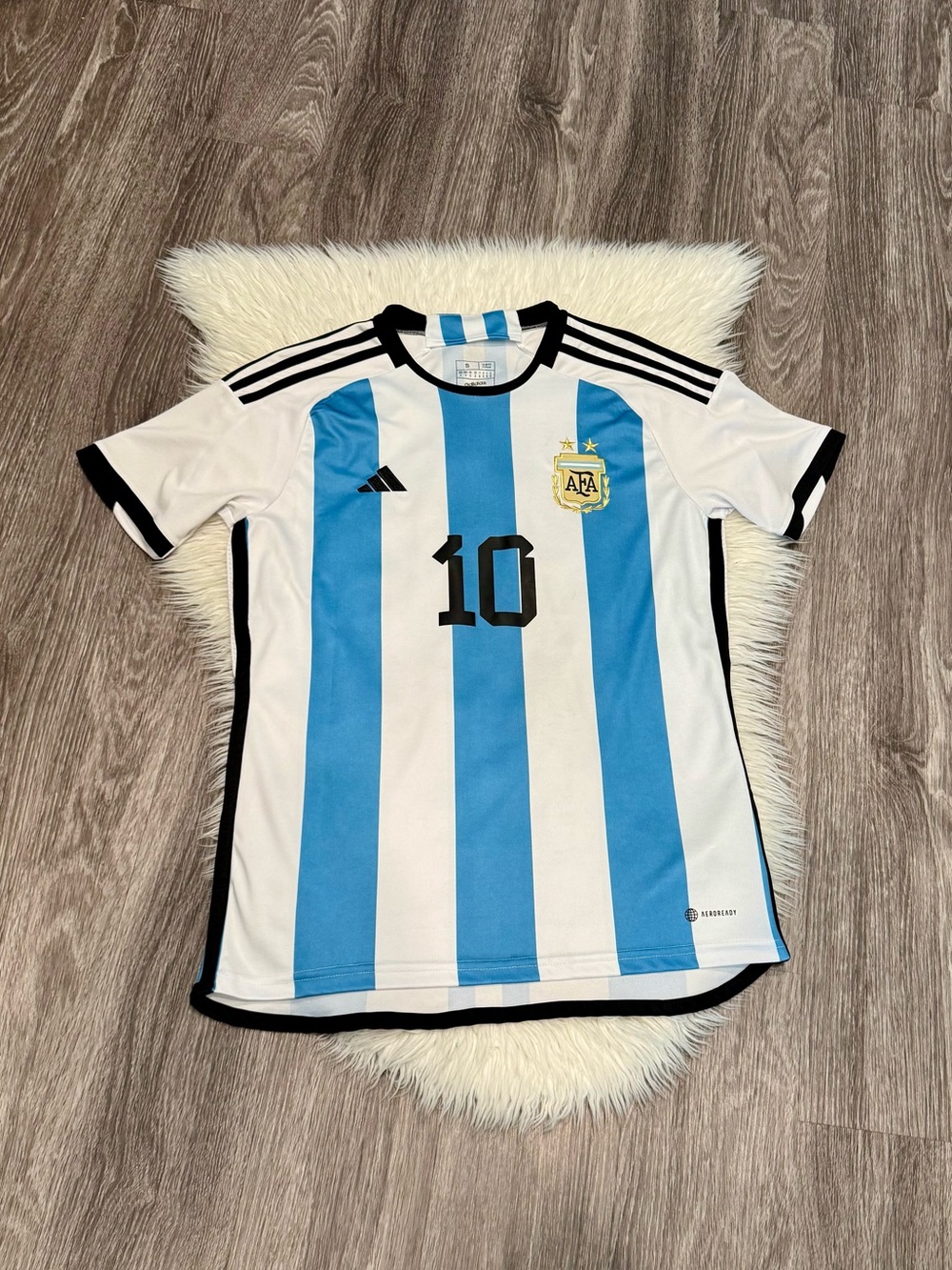 Authentic Argentina Messi #10 Qatar 2022 World Cup Adidas Soccer Jersey